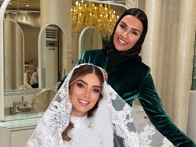 نگاهی به مراحل آماده شدن متین ستوده برای مراسم فرمالیته اش/ مقایسه جذاب دو لباس عروس خانم بازیگر+فیلم و عکس