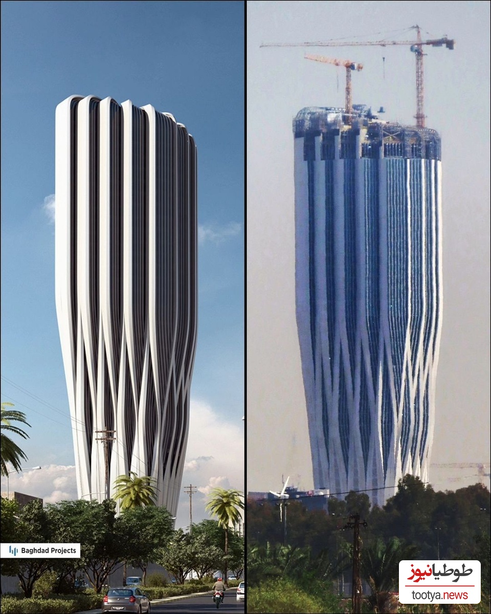 (ویدیو) معماری زیباترین و خیره کننده ترین ساختمان مدرن این روزهای عراق