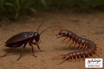 فیلم/ مستند حیات وحش حیوانات / نبرد سوسک و هزارپا