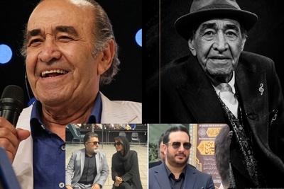 چهره‌های مشهور در آخرین بدرقه ایرج خواجه‌امیری؛ از آواز احسان تا حضور متفاوت گیتی معینی+ویدیو