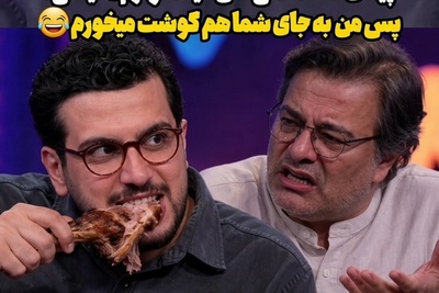 همسر پیمان قاسم‌خانی کاری کرد گوشت از سفره‌اش حذف شود؟! گوشت تو خونه نداریم مجبورم گیاه بخورم