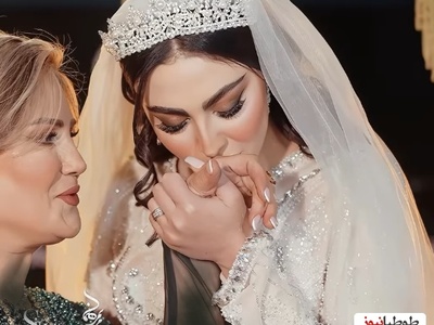 از طراحی تا دوخت لباس عروس دوم مریم مومن برای افتر پارتی پر انرژی که زمین تا آسمان با لباس عروس اصلی اش فرق داشت