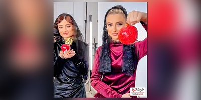 پشت صحنه چیتان حاضر شدن سارا و نیکا فرقانی برای شب یلدا/ چشم نقی روشن