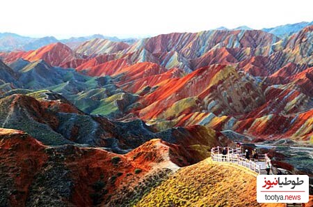 Zhangye Danxia اراضی باورنکردنی در گانسو، چین