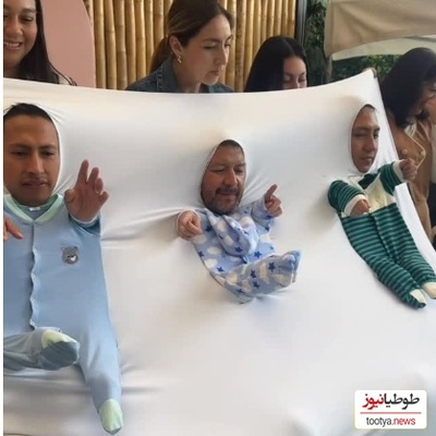 جذابترین جشن تعیین جنسیت سال؛ ابتکار بامزه‌ایی که مهمانان را تا مرز غش کردن از خنده زیاد برد+ویدیو