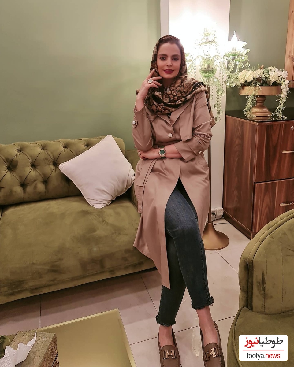 دکوراسیون منزل سپیده خداوردی بازیگر سریال آوای باران به سبک هندی/ مجسمه های بودا، پیانو، کتابخونه، مبلمان راحتی چستر مدرن و...