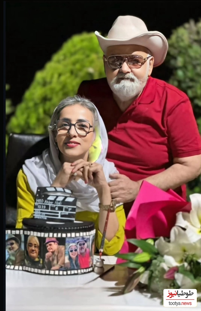 جشن تولد 65 سالگی باشکوه سلطان کمدی ایران، اکبر عبدی با حضور هنرمندان/ چه کیک باشکوهی تلفیق شده با موسیقی آذری