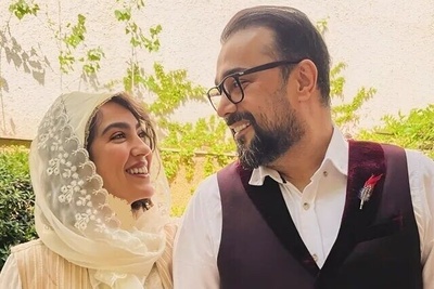 سپند امیرسلیمانی و همسرش مونا کرمی در کنار فریبرز قریبیان در کاخ سعدآباد + عکس