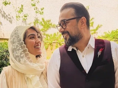 سپند امیرسلیمانی و همسرش مونا کرمی در کنار فریبرز قریبیان در کاخ سعدآباد + عکس