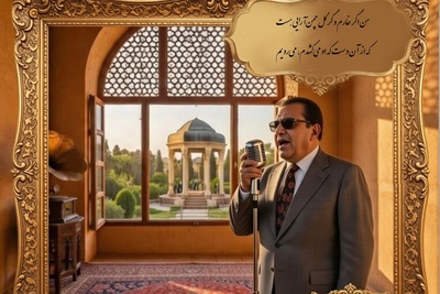 لطافت عاشقانه غزل زیبای حضرت حافظ با صدای عرفانی «غلامحسین بنان» استاد آواز ایران/من اگر خارم و گر گل چمن‌آرایی هست که از آن دست که او می‌کِشدم، می‌رویم