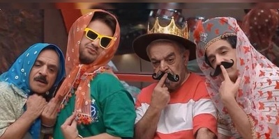 لحظاتی غش‌آور از بوسه‌ی زورکی آقا رشید و خنده‌ی علی اوجی و سایر شرکت‌کننده‌های جوکر 2 +ویدیو