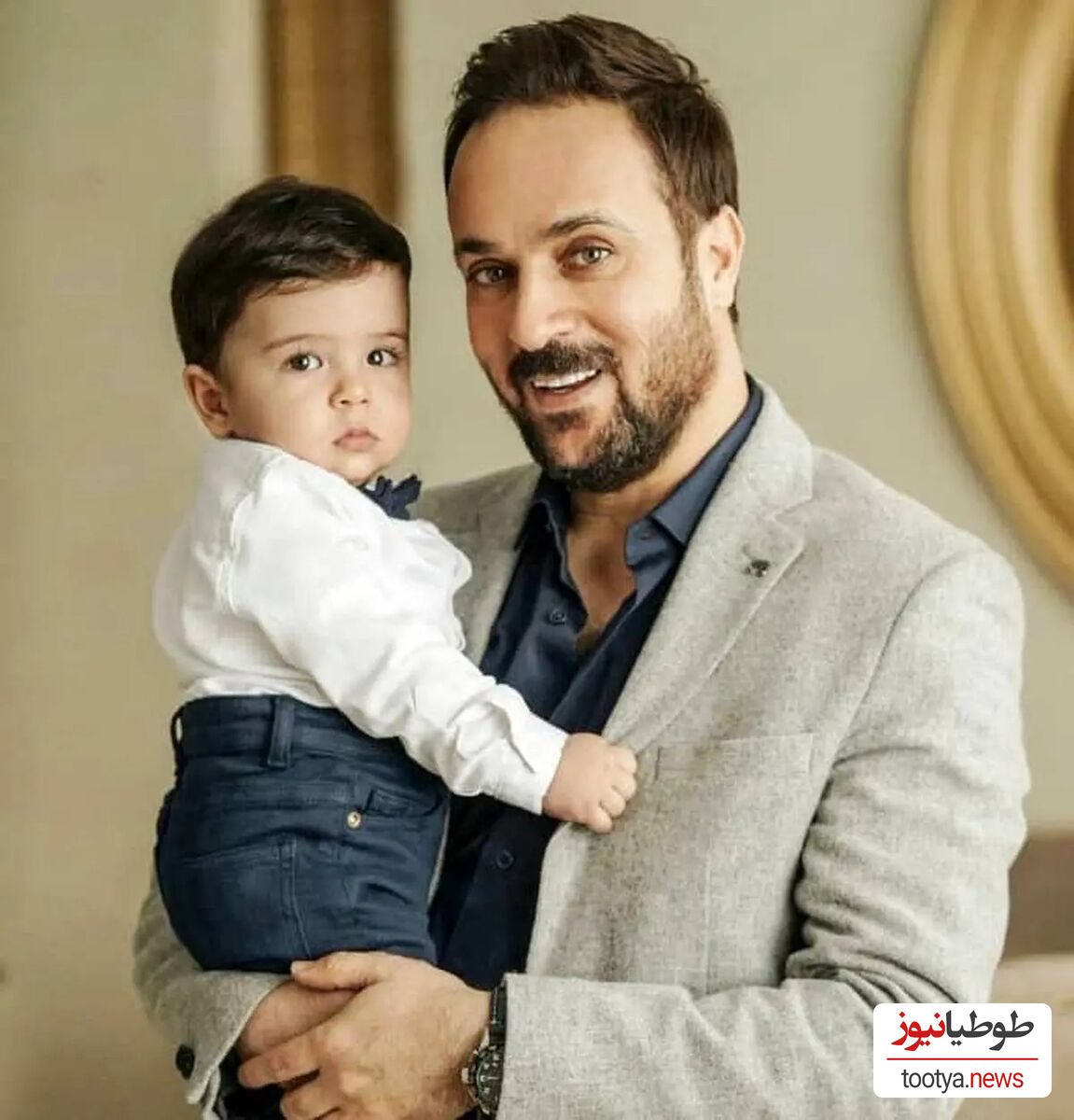 (عکس)کیک تولد خونگی و ساده 4 سالگی نیک پسر ارسطو سریال پایتخت/شباهت زیاد پسرش به احمد مهرانفر