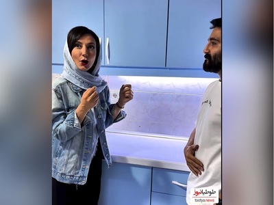 ویدئو/ نگاهی به چیدمان شیک و مینیمال آشپزخانه خونه مستاجری حدیث میرامینی و همسرش