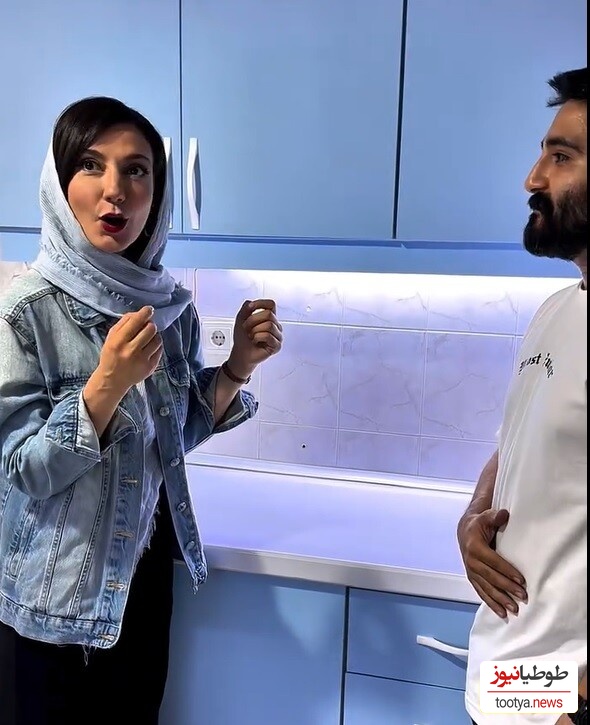 ویدئو/ نگاهی به چیدمان شیک و مینیمال آشپزخانه خونه مستاجری حدیث میرامینی و همسرش