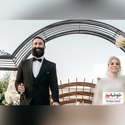 2 سگ با پاپیون مهمان ویژه عروسی خانم بازیگر ایرانی ! / شیدا خلیق و مجری داماد ترکاندند + عکس ها