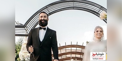 2 سگ با پاپیون مهمان ویژه عروسی خانم بازیگر ایرانی ! / شیدا خلیق و مجری داماد ترکاندند + عکس ها