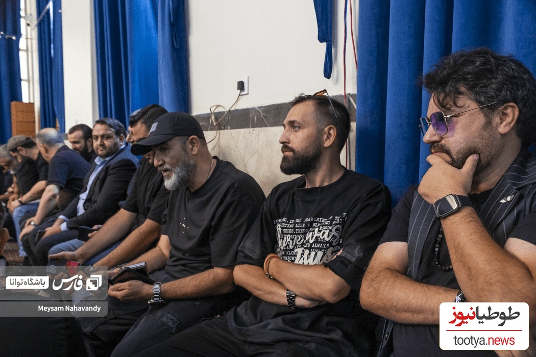 هنرمندان در مراسم ختم مادر داریوش فرضیایی