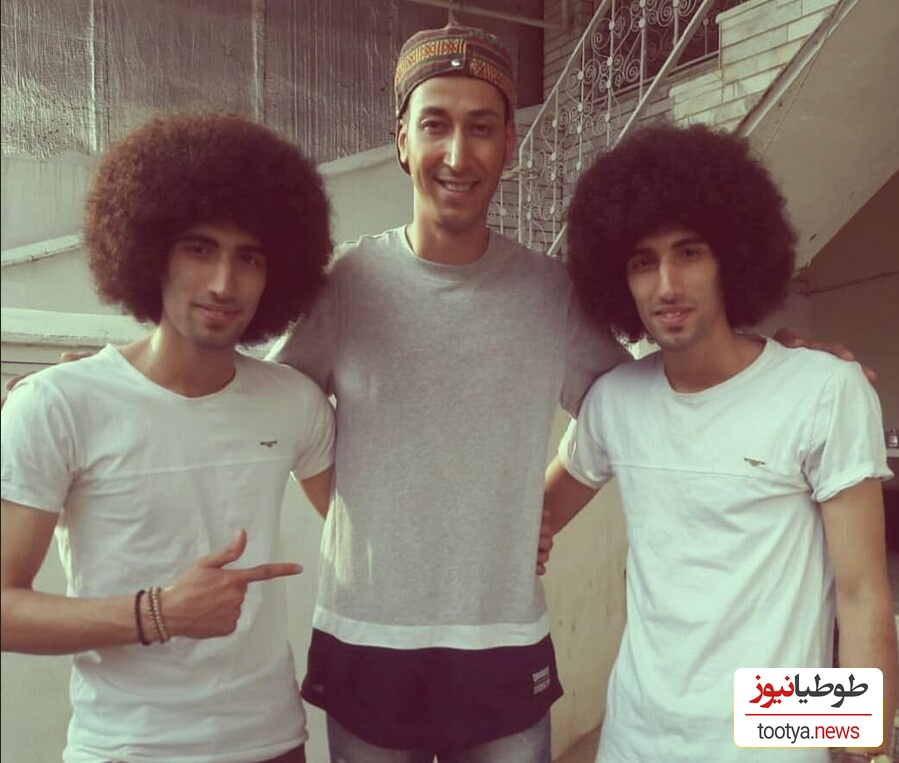 مصطفی و مجتبی بلال حبشی دوقلوهای سریال پایتخت تغییر چهره دادند/ رحمان رحیم با مدل موی صاف و فرق وسط اصلا قابل شناسایی نیستن