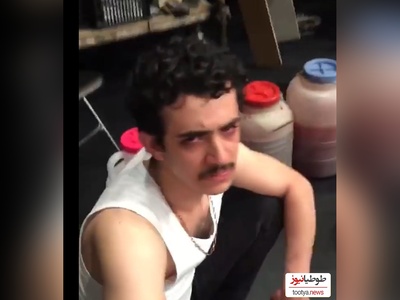 علی شادمان اینجوری در کنار دبه های مسکرات دستگیر شد و لو رفت!