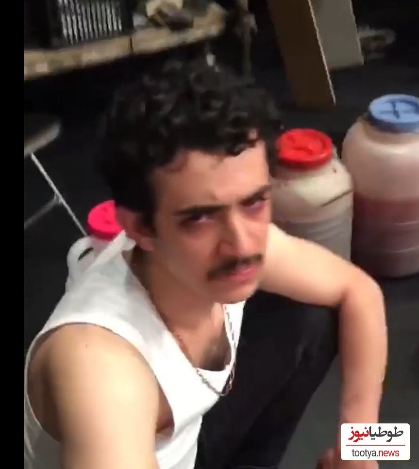 علی شادمان اینجوری در کنار دبه های مسکرات دستگیر شد و لو رفت!