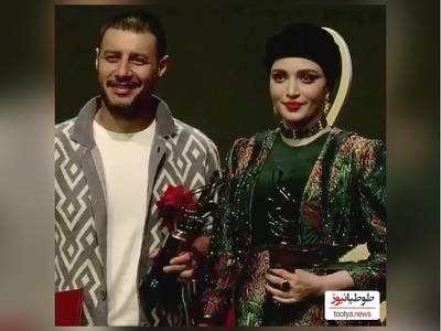 فیلم/لحظه باشکوه اعلام جایزه بهنوش طباطبایی به عنوان بهترین بازیگر زن توسط جواد عزتی/زری نماد تمام زن های ایران است که شجاعند