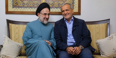 رقابت در دنیای مد سیاست؛ پزشکیان، رقیب تازه برای سبک خاص خاتمی!+عکس