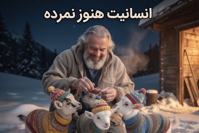 خلاقیت خنده دار چوپان برای حفظ بزغاله ها از سرمای خانمان سوز+ویدئو/ باریکلا به این ذهن خلاق😂