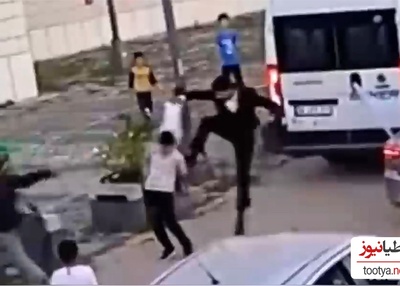 (فیلم) لگد وحشیانه داماد به یک پسربچه در روز عروسی