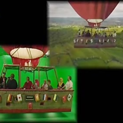 سکانسی که از شدت خنده کات شد؛ نگاه یهب پشت صحنه کل‌کل بهتاش و ناپدری آینده‌اش، رحمت در داخل بالن+فیلم