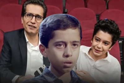 (ویدئو) بازخوانی دیالوگ خاطره انگیز “آقا مجید شما ترقی می‌کنید” توسط مهدی باقربیگی، مجید "قصه‌های مجید" و پسرش