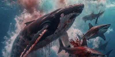 مستند حیات وحش حیوانات/ رازبقا: نبرد خون آلود نهنگ های قاتل با کوسه های سفید+فیلم +18