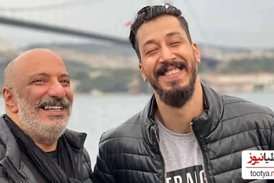 بهرام افشاری همه را شوکه کرد! شنای عجیب و خنده‌دار آقای بازیگر در استخر لوکس + فیلم