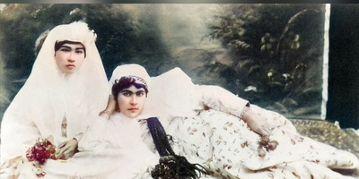 سفر در زمان: استایل شیک زنان عصر قاجار در عکس‌های رنگی /سیاه سفید یا رنگی؟ نظر شما چیه؟