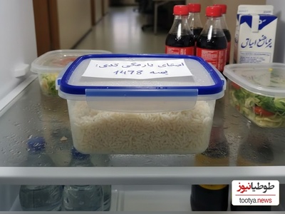 خلاقیت خنده‌دار کارمند شکمو در محافظت از غذایش در اداره با شمردن و نوشتن دانه‌های برنج غذایش+ویدیو/ عجب حوصله‌ایی داری مرد😂