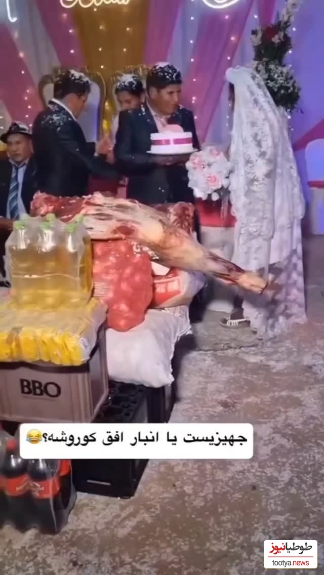 خلاقیت خنده دار عروس کمک خرج برای تهیه جهیزیه/ تو این گرونی بهترین کاری بود که میشد انجام داد😂