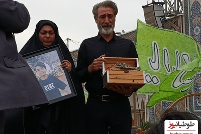 اول مهرِ بدون ماکان نصیری؛ اشک‌های مادری که به جای بدرقه فرزندش، میان آوار مدرسه به عکس او خیره شد