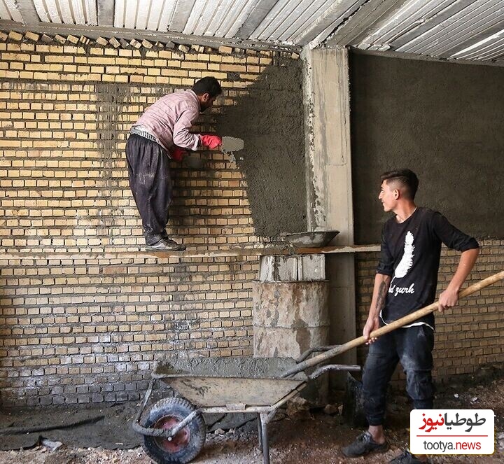 خلاقیت تحسین برانگیز اوستا بنای عاشق برای احداث ساختمان مسکونی با هزاران نامه عاشقانه به جای سیمان و آجر! تنها کسی که میتونه ادعا کنه هنرمند واقعیه+عکس