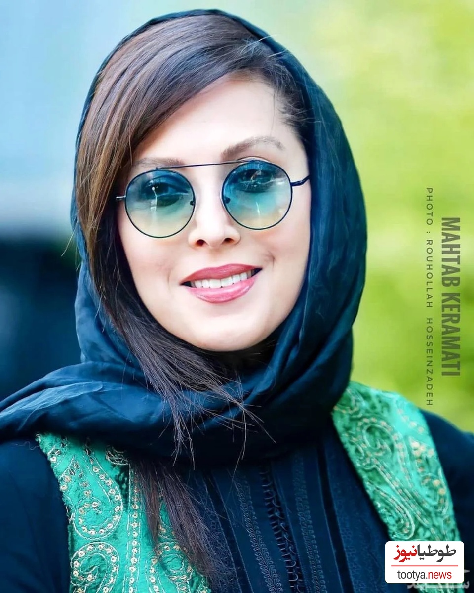 چشمان جذاب و نافذ مهتاب کرامتی سوژه دوربین ها شد!