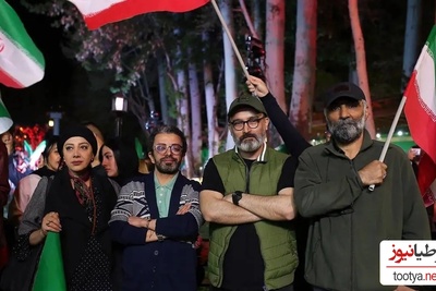 نگاهی به پاتوق شبانه هنرمندانی که قلبشان برای وطن می تپد/ سیروس مقدم و همسرش الهام غفوری، محسن افشانی، واله داوودنژاد و...