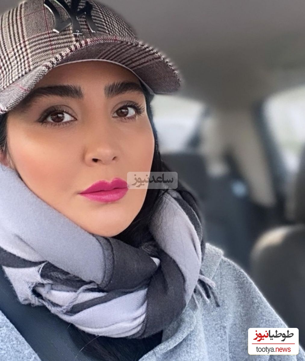 مریم معصومی با بارونی یشمی بلند و کلاه کپ رو دست هر چی خوشتیپ زده!😎😍