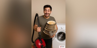 خلاقیت خنده‌دار دانشجوی تنبل ایرانی در شستن ظرف‌ها با تکنولوژی روز دنیا حماسه آفرید/ هنر نرد ایرانیان است و بس