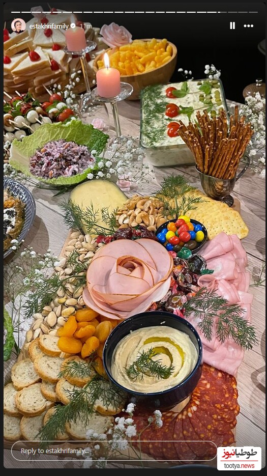 چیدمان میز غذا