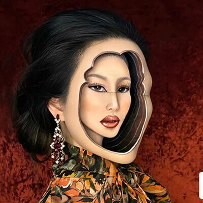 شاهکار روی صورت؛ بیوتی‌بلاگری که مرزهای هنر و آرایش را جابجا کرد!/ ترسناک اما زیبا