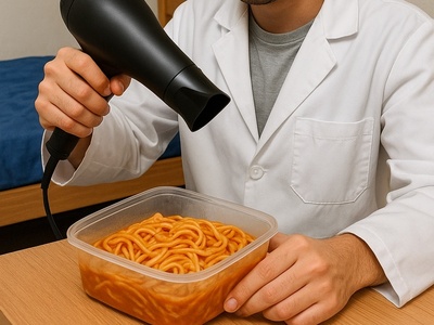 در ستایش روز دانشجو؛ خلاقیت خنده‌دار دانشجوی رشته داروسازی برای گرم کردن غذا با سشوار در خوابگاه حماسه آفرید/ امکانات 0 خلاقیت 100😂