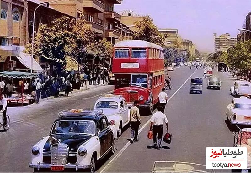 عکس جالب از اولین خیابان آسفالته تهران، خیابان الماسیه در سال 1310/زیبایی تهران قدیم