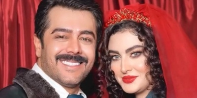 چیدمان یلدایی عروس به سبک مریم مومن با حال و هوای حافظ خوانی همسرش سهیل قاصدی+فیلم