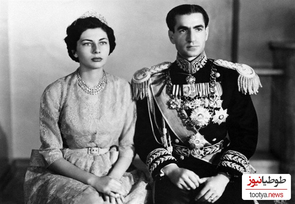 (عکس) گستاخی و بی احترامی محمدرضا پهلوی و همسرش ثریا به یک خانواده روستایی!!!