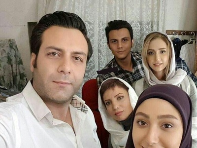 حضور مجید واشقانی، شبنم قلی خانی و سایر بازیگران ایرانی در پشت صحنه سریال آنام+فیم