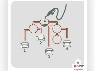 چالش روزانه‌ی باهوش شو!/ فقط افرادی با IQ بالای 100 میتوانند زیر 9 ثانیه این بازی فکری رو حل کنند/ اول ماشینی که بنزین دریافت میکنه کدومه؟