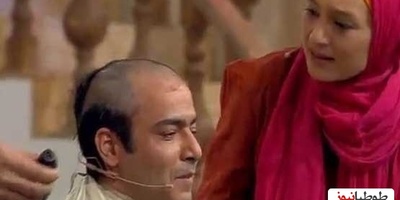 (ویدئو) یادی کنیم از تراشیدن موهای نیما فلاح در دورهمی؛ فقط واکنش همسرش، سحر ولد بیگی رو ببینید